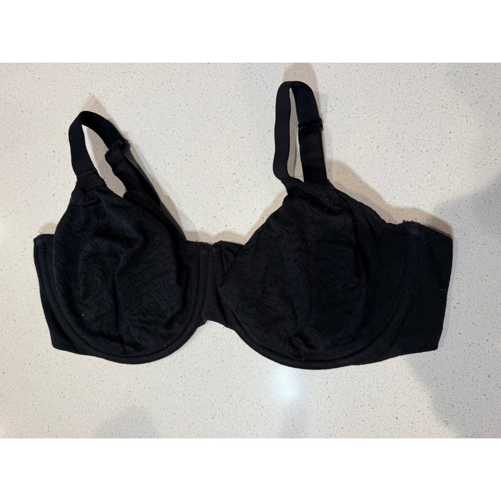 Wacoal Womens Underwire Lace Bra Black 38DDD‎